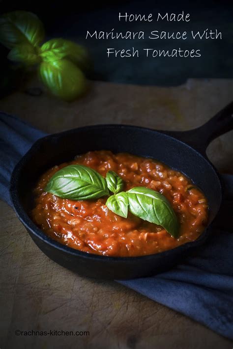 Home Made Marinara Sauce With Fresh Tomatoes