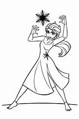 Elsa Coloring Pages  Free Printable For Kids sketch template