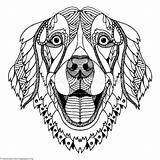 Zentangle Dog Coloring Pages – GetColoringPagesorg  Chien Coloriage sketch template