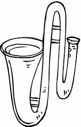 Trombone coloring Page  Super Coloring sketch template