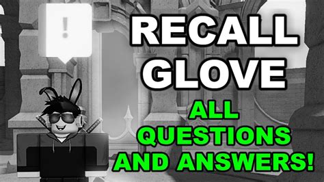 Slap Battles - ALL QUESTIONS and ANSWERS for RECALL GLOVE + "REPRESSED ...