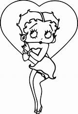Betty Boop We Coloring Page 051  Wecoloringpagecom sketch template