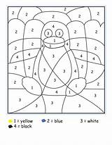 Printable Color By Number Pages sketch template
