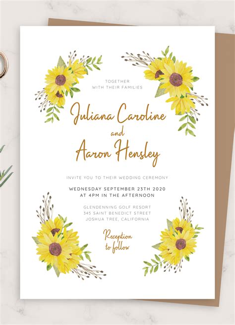 Sunflowers Bridal Shower Invitation Fall printable invite Templett ...