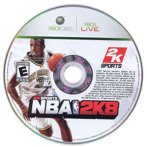 NBA 2K8 (2007) Xbox 360 box cover art - MobyGames