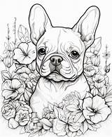 French Bulldog Puppy Coloring Sheets  Etsy sketch template