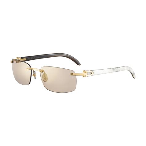 Cartier Sunglasses Black Gold Rimless | www.tapdance.org