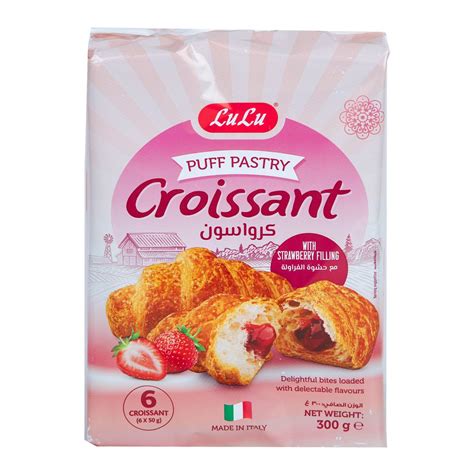 LuLu Strawberry Puff Pastry Croissant 50 g Online at Best Price | Brought In Croissant | Lulu UAE