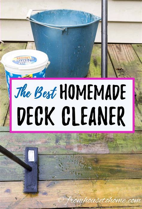 Homemade Deck Cleaner: The Best Inexpensive Non Toxic DIY Deck Cleaner