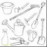 Gardening Tools Coloring Pages At GetColoringscom  Free Printable sketch template