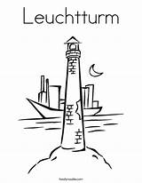 Leuchtturm Coloring Page  Twisty Noodle sketch template