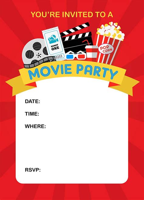 How to Throw a Fun Backyard Movie Party and Free Printable | Movie ...