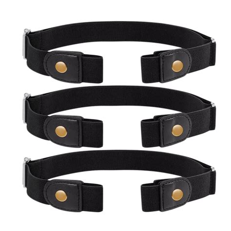 MorningSave: 3-Pack: Buckle-Free Adjustable Stretch Belts