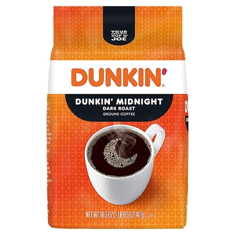 Dunkin' Midnight Dark Roast Ground Coffee, 16.5 oz - ShopRite