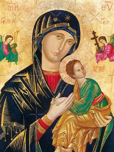 "Our Mother of Perpetual Help, icon art" Drawstring Bag for Sale by monsterplanet | Redbubble