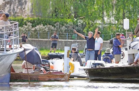 FILMING ‘THE BOYS IN THE BOAT’ GEORGE CLOONEY MAKES WAVES ALONG THE ...