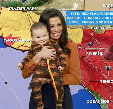 KABC's Leslie Lopez's Baby Walks Into Weather Report