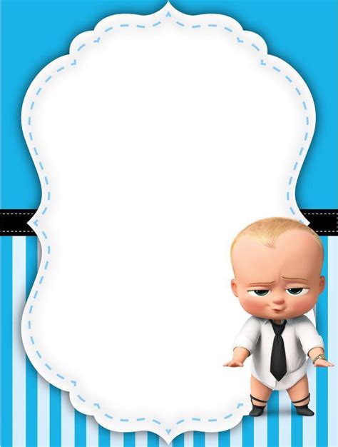 Free boss baby invitation templates for baby shower – Artofit