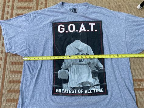 Muhammad Ali GOAT Greatest Of All Time Gray Short Sle… - Gem