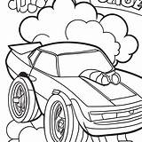 Hot Wheels Coloring Pages · Creative Fabrica sketch template