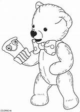 Coloring Bear Puppet Pages sketch template