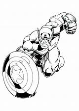 Captain America  Coloring Pages sketch template