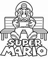 Super Mario coloring Pages To Print sketch template
