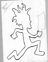 Icp Hatchet Man Coloring Pages Insane Drawing Clown Hatchetman Posse  sketch template