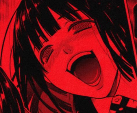 yumeko ♡︎ | Red and black wallpaper, Anime cover photo, Scary art