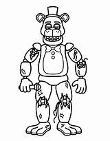 FNAF Coloring Pages Free Printable PDF sketch template