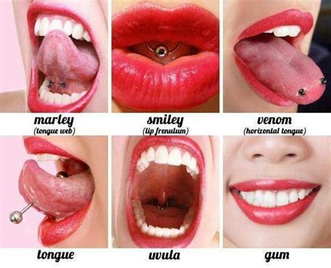 Inside Mouth Piercing Names