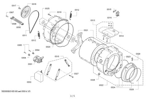 Bosch Washing Machine WAP28360GB diagram spare parts 3.5 - How to Repair