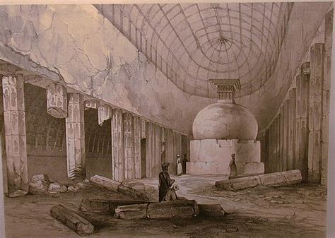 Image: *Plate 3* == Ajunta-- Interior of Chaitya Cave, No. 10