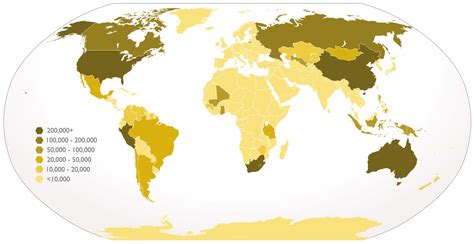 Map of gold production by country - Vivid Maps