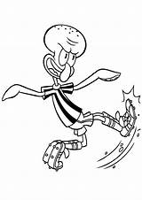 Squidward Coloring Pages  Free Printable For Kids sketch template