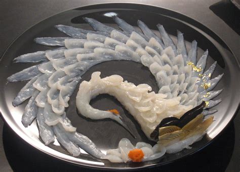 Tessa is Fugu Sashimi, a delicacy presented as art. I love the look of ...