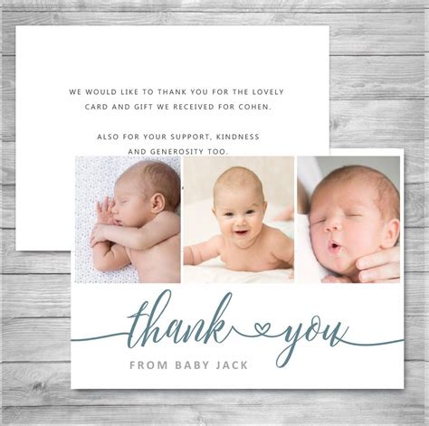 8+ Top Personalized Baby Thank You Cards in 2021 | Baby thank you cards, New baby products, Baby ...