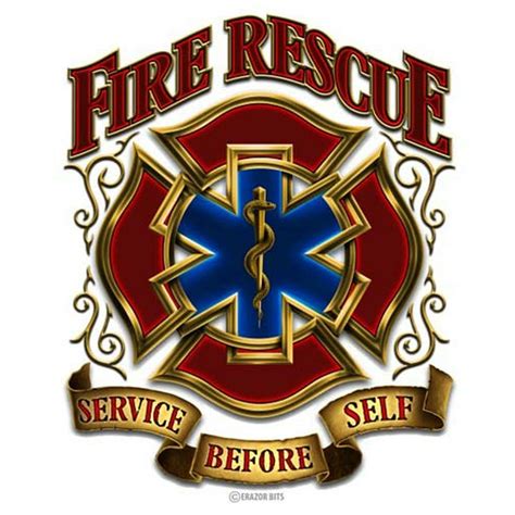 Firefighter Fire Rescue Gold Shield 12In Reflective Decal - Walmart.com ...