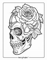 Unleash Your Creativity With Skull Coloring Book Pages sketch template