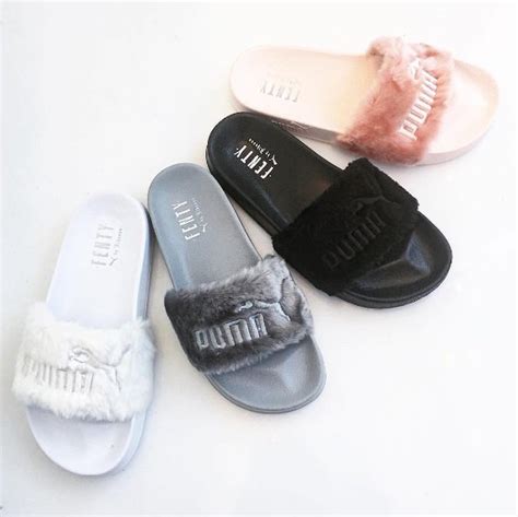 Puma Fenty Faux Fur Slippers By Rihanna...at Attractive Price - Fashion ...