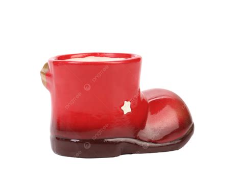 Red Ceramic Shoe Shoe, Boot, Red, Vintage PNG Transparent Image and ...