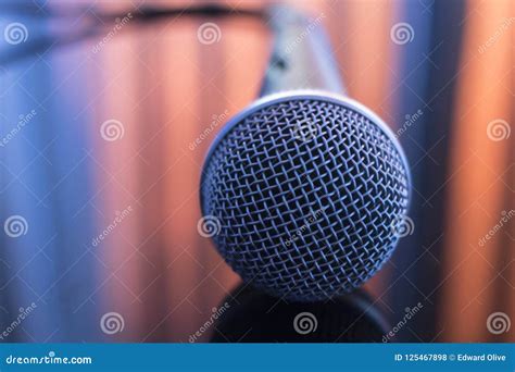 Singers Concert Stage Microphone Stock Photo - Image of singer, mike: 125467898