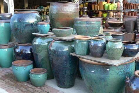 Large Ceramic Flower Pots Blue | Ceramic flower pots, Large ceramic planters, Outdoor pots