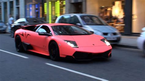 MATTE PINK Lamborghini Murcielago LP670-4SV - Driving Scenes, Revs and ...