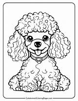 Poodle Coloring Pages 7 Free Printable  Cute Animals sketch template