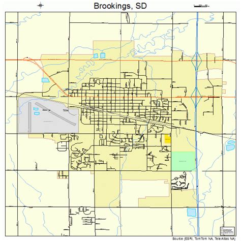 Brookings South Dakota Street Map 4607580