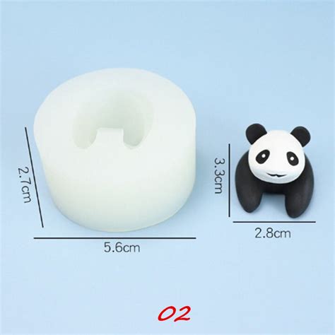 Cute Panda Silicone Mold-cartoon Panda Resin Mold-panda - Etsy