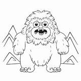 Yeti coloring Page – Coloring Corner sketch template