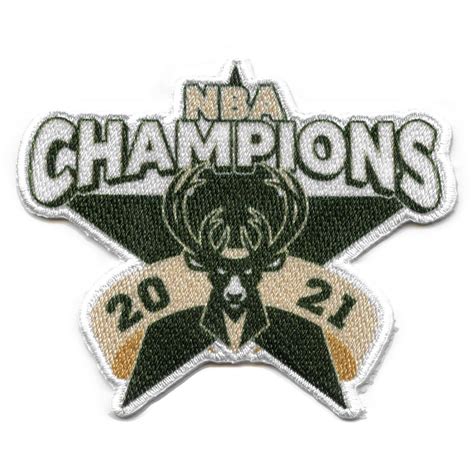 2021 NBA Finals Champions Milwaukee Bucks Star Patch – Patch Collection