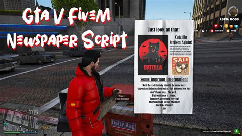 GTA V FiveM FREE Newspaper Script – Rp Scripts